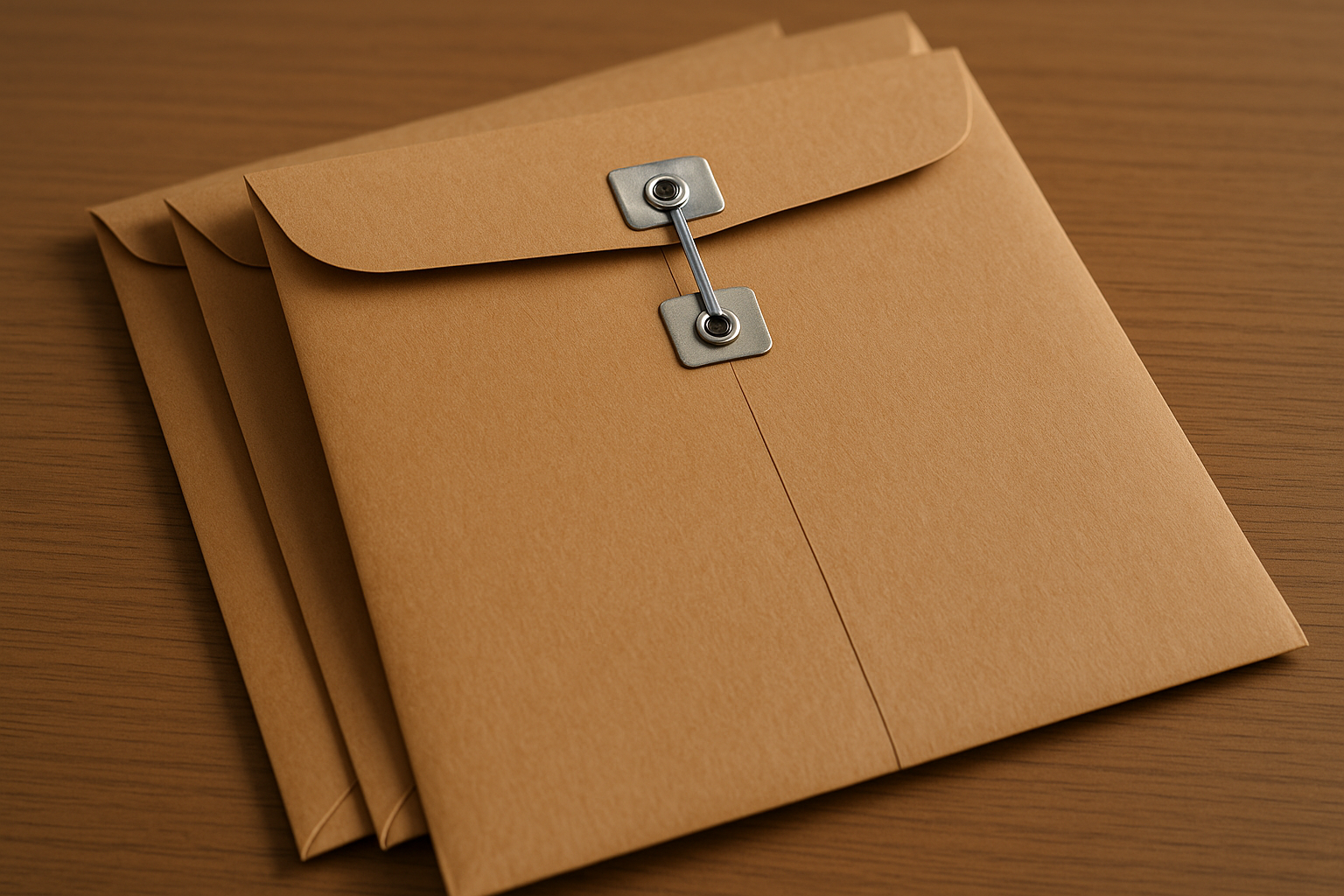 Clasp Envelopes with Metal Fasteners